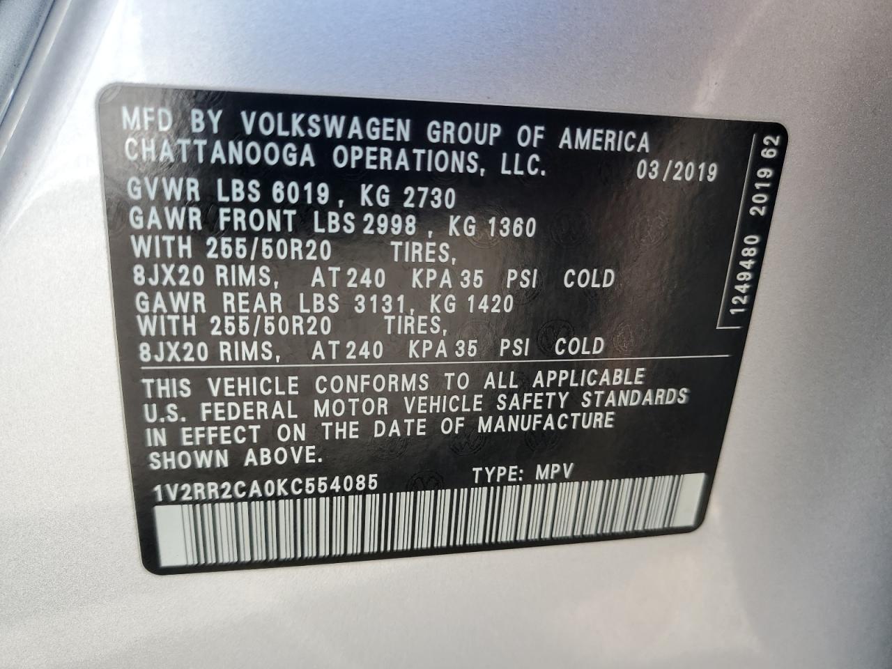Volkswagen Atlas Sel Image 3