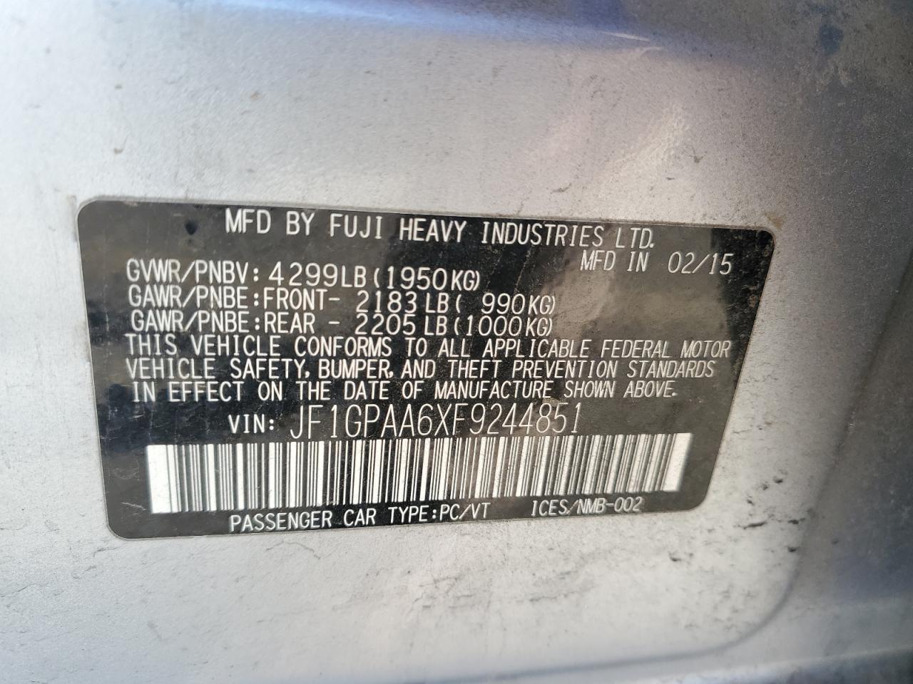 Subaru Impreza Image 10