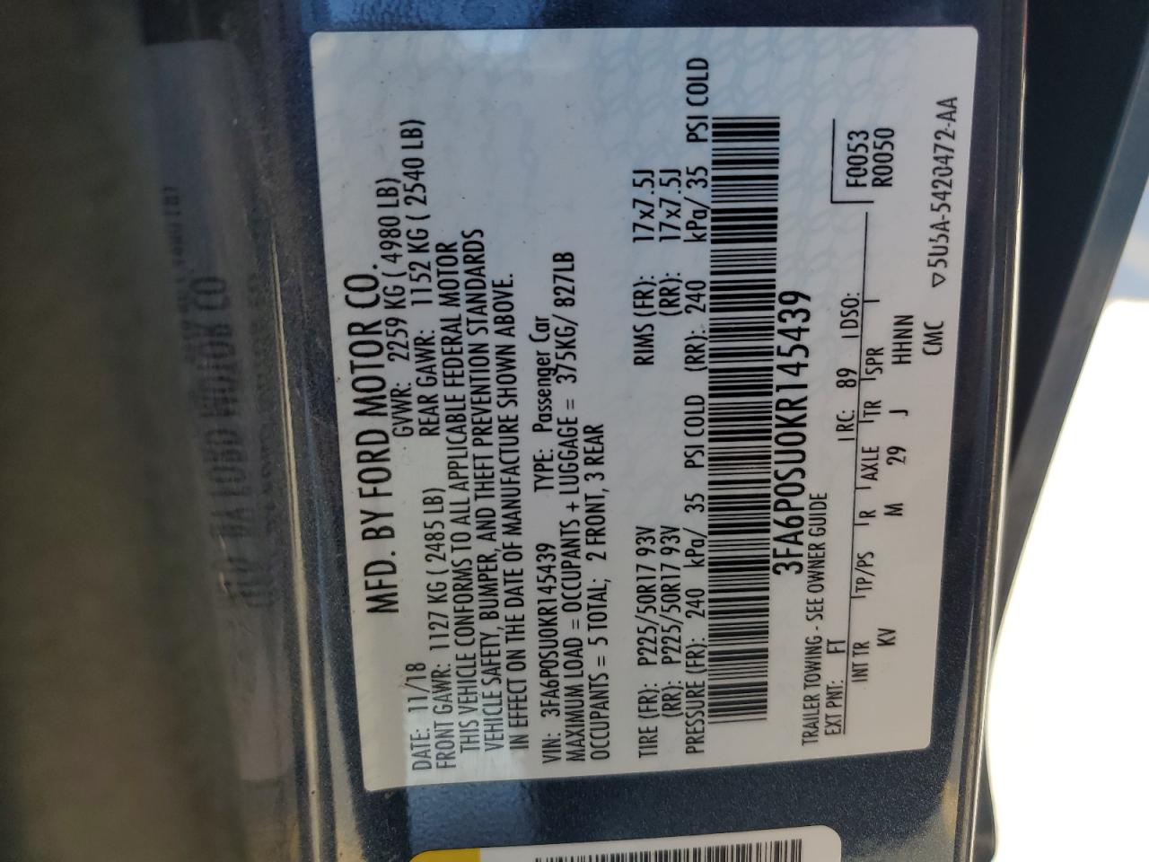 Ford Fusion Titanium Image 5