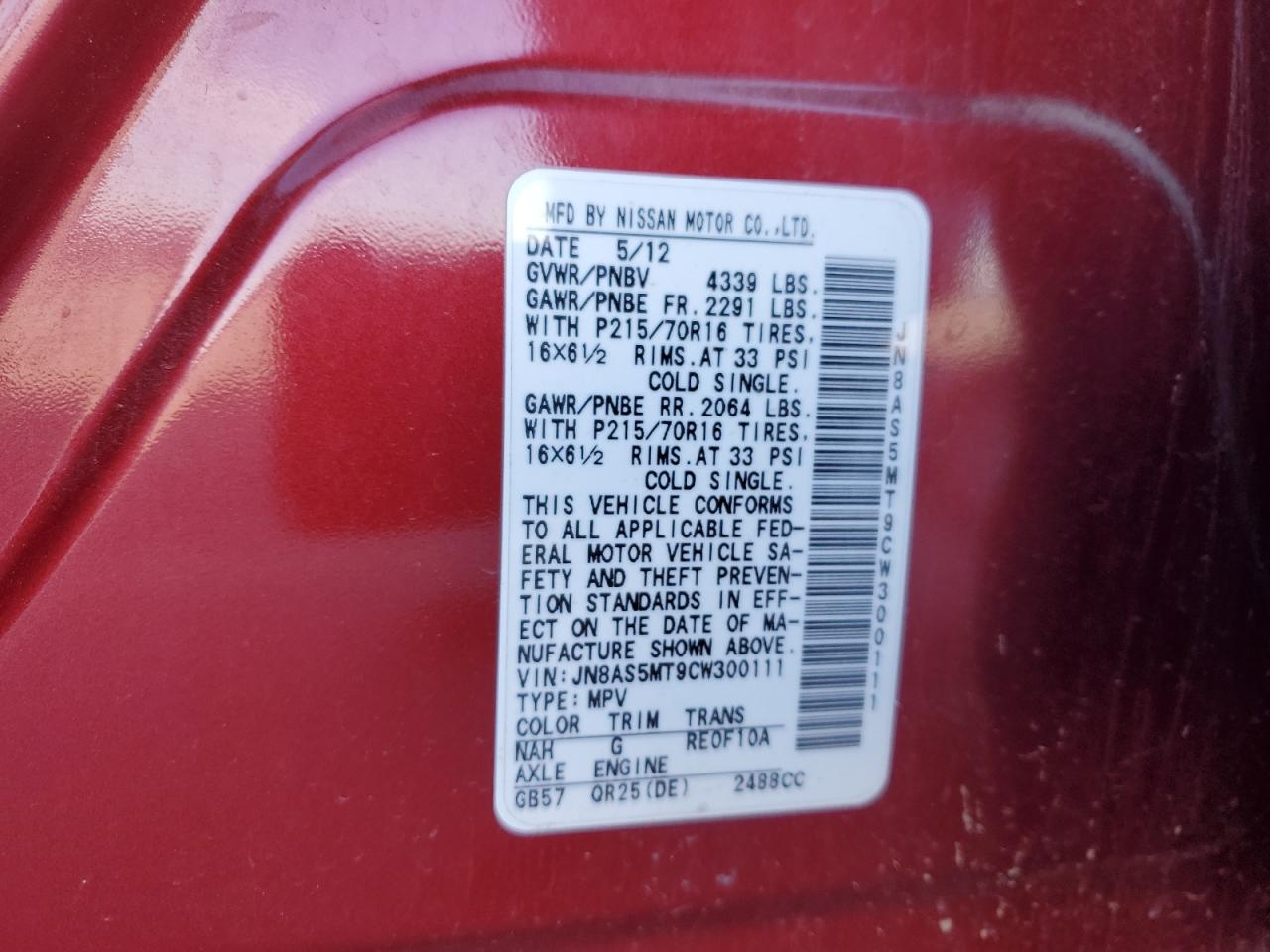 Nissan Rogue S Image 10