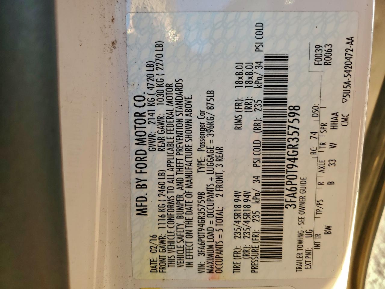 Ford Fusion Se Image 6