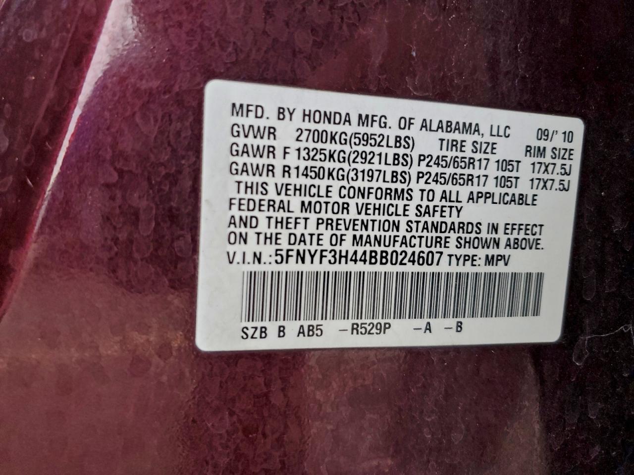 Honda Pilot Ex Image 10