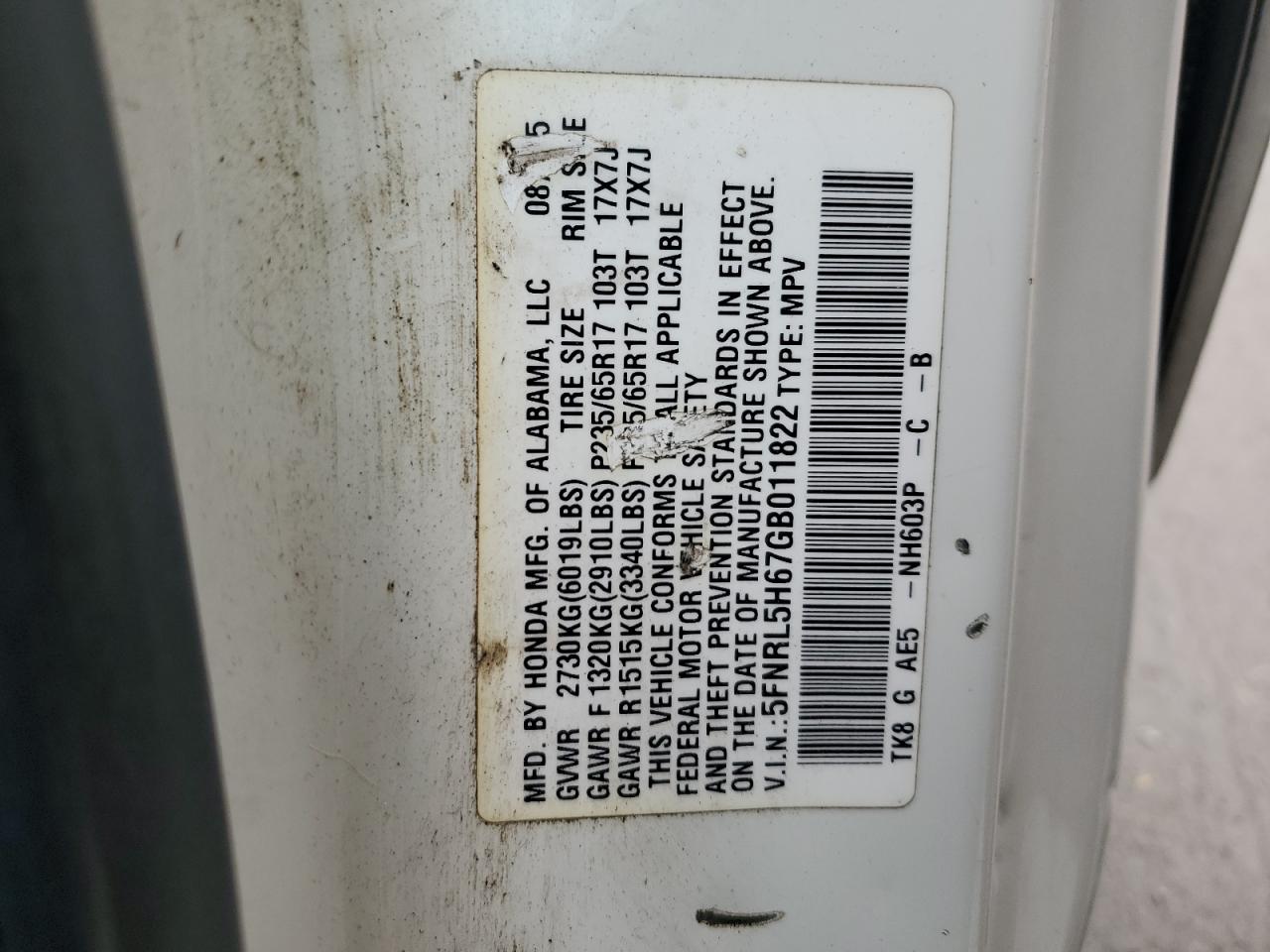 Honda Odyssey Exl Image 13