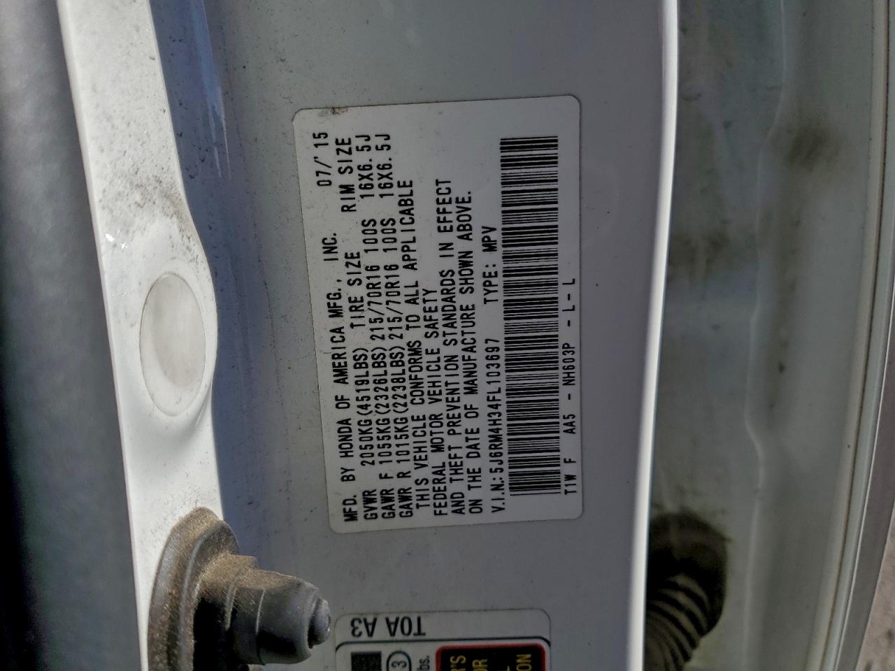 Honda Crv Lx Image 12