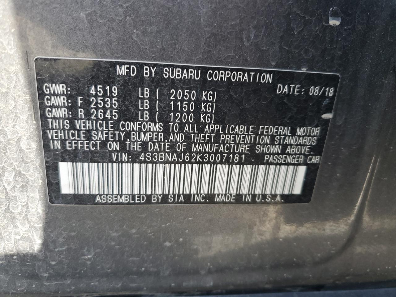 Subaru Legacy 2.5i Limited Image 9