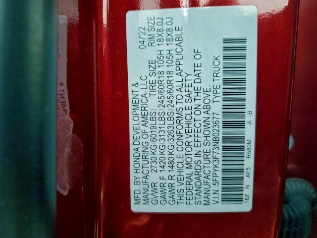 Honda Ridgeline Rtl Image 9