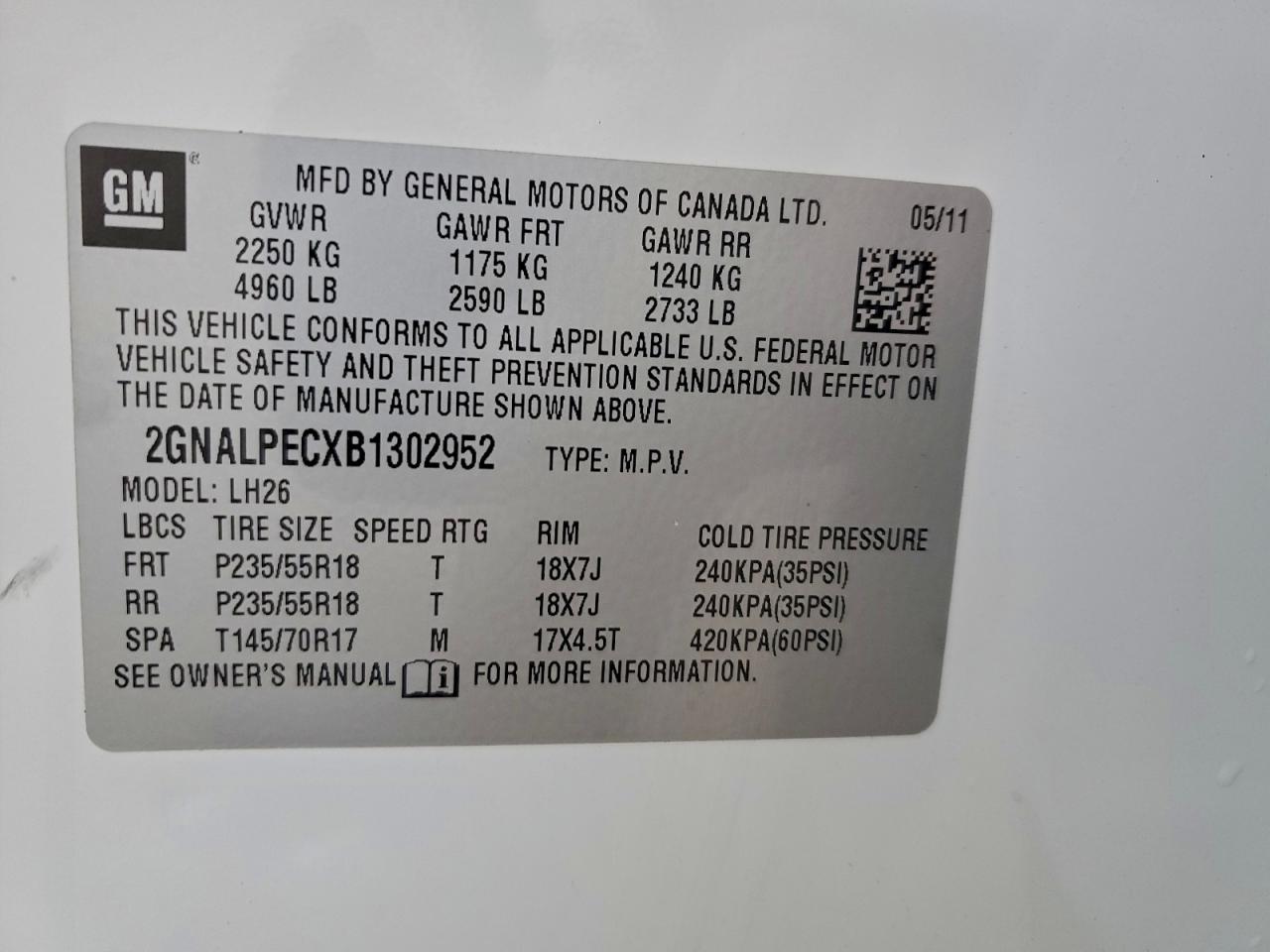 Chevrolet Equinox Lt Image 10