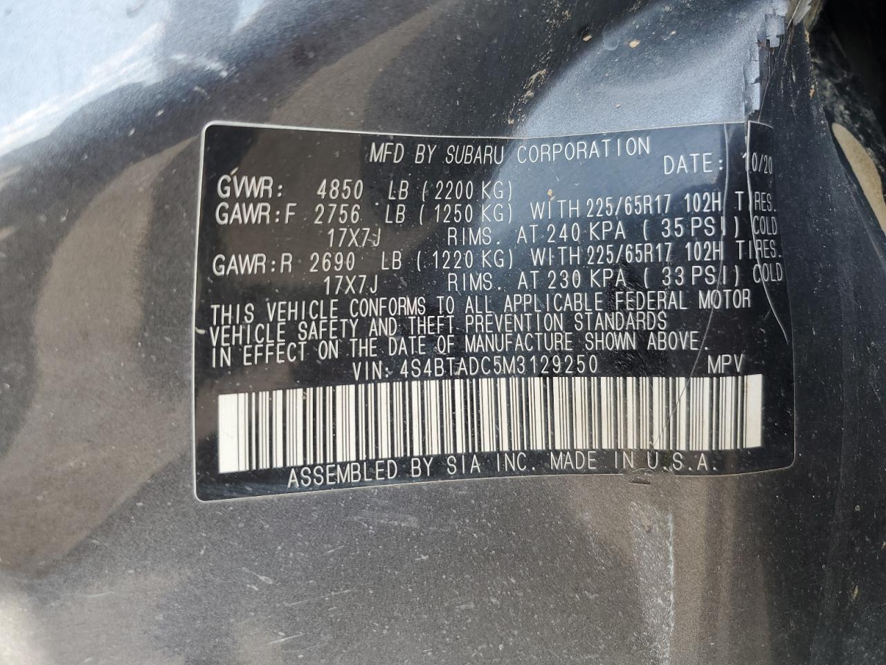 Subaru Outback Premium Image 8