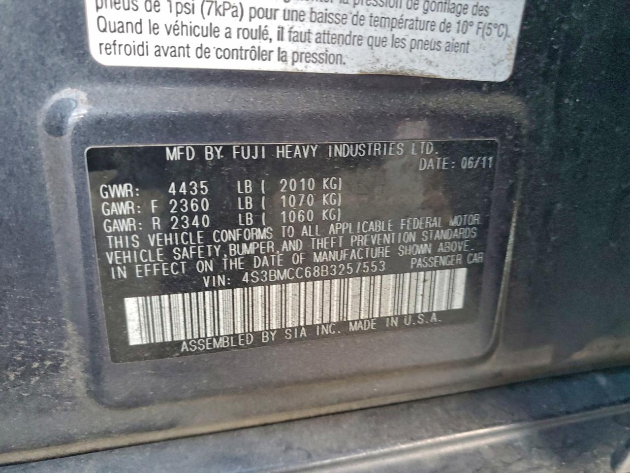 Subaru Legacy 2.5i Premium Image 10